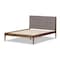 Baxton Studio Clifford Light Grey and Wood Finish Queen Size Platform Bed 135-7385 - alternate 7